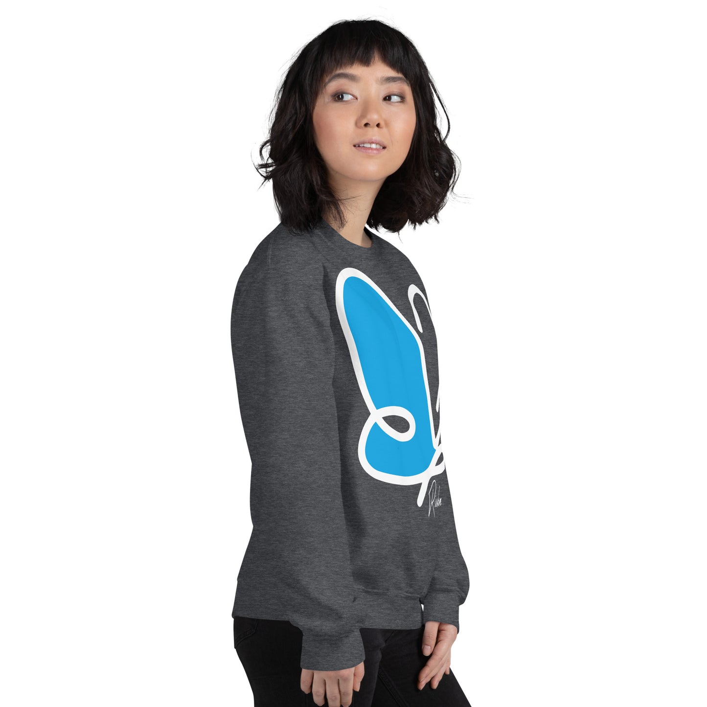 Abstract Flutter crewneck sweatshirt - adult