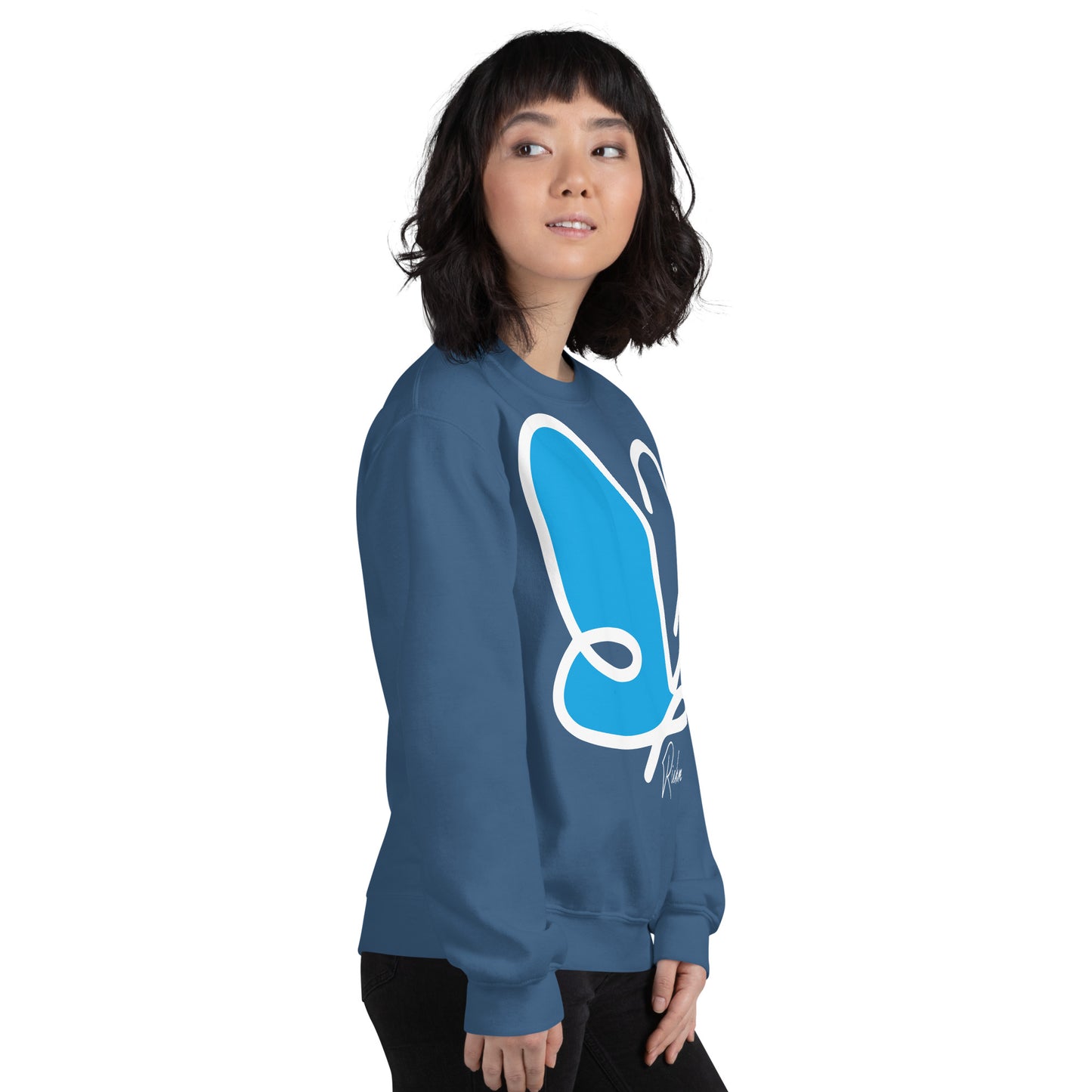 Abstract Flutter crewneck sweatshirt - adult