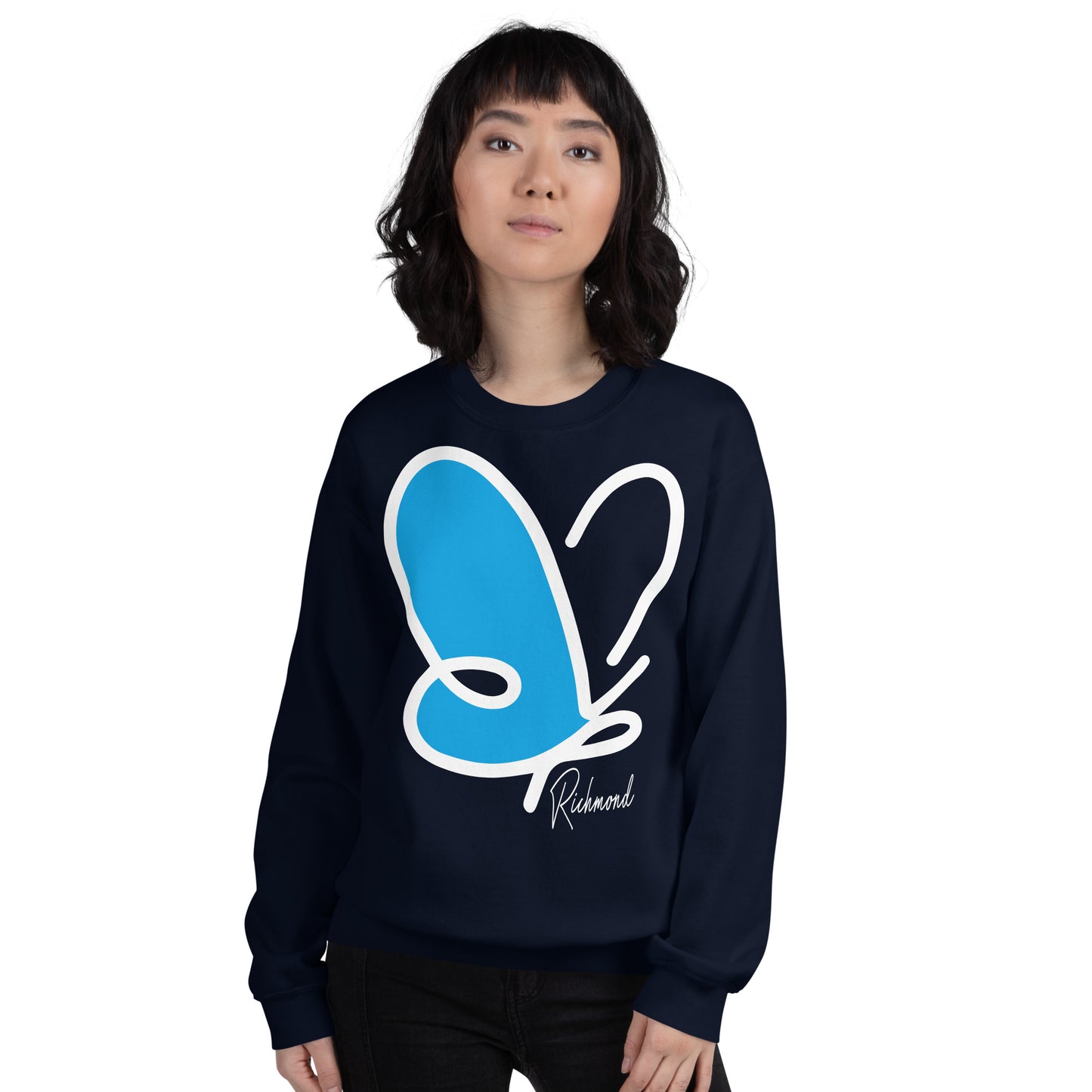 Abstract Flutter crewneck sweatshirt - adult