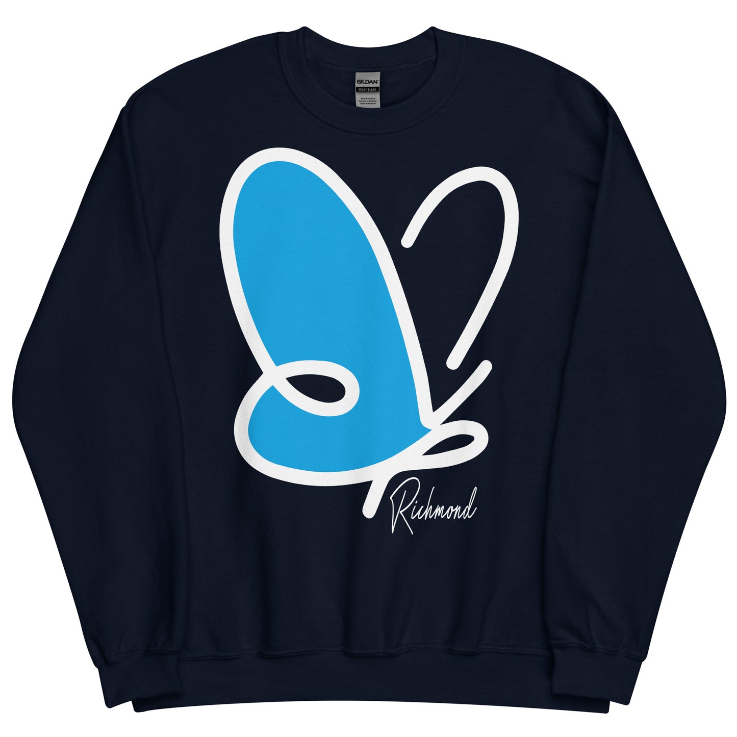 Abstract Flutter crewneck sweatshirt - adult