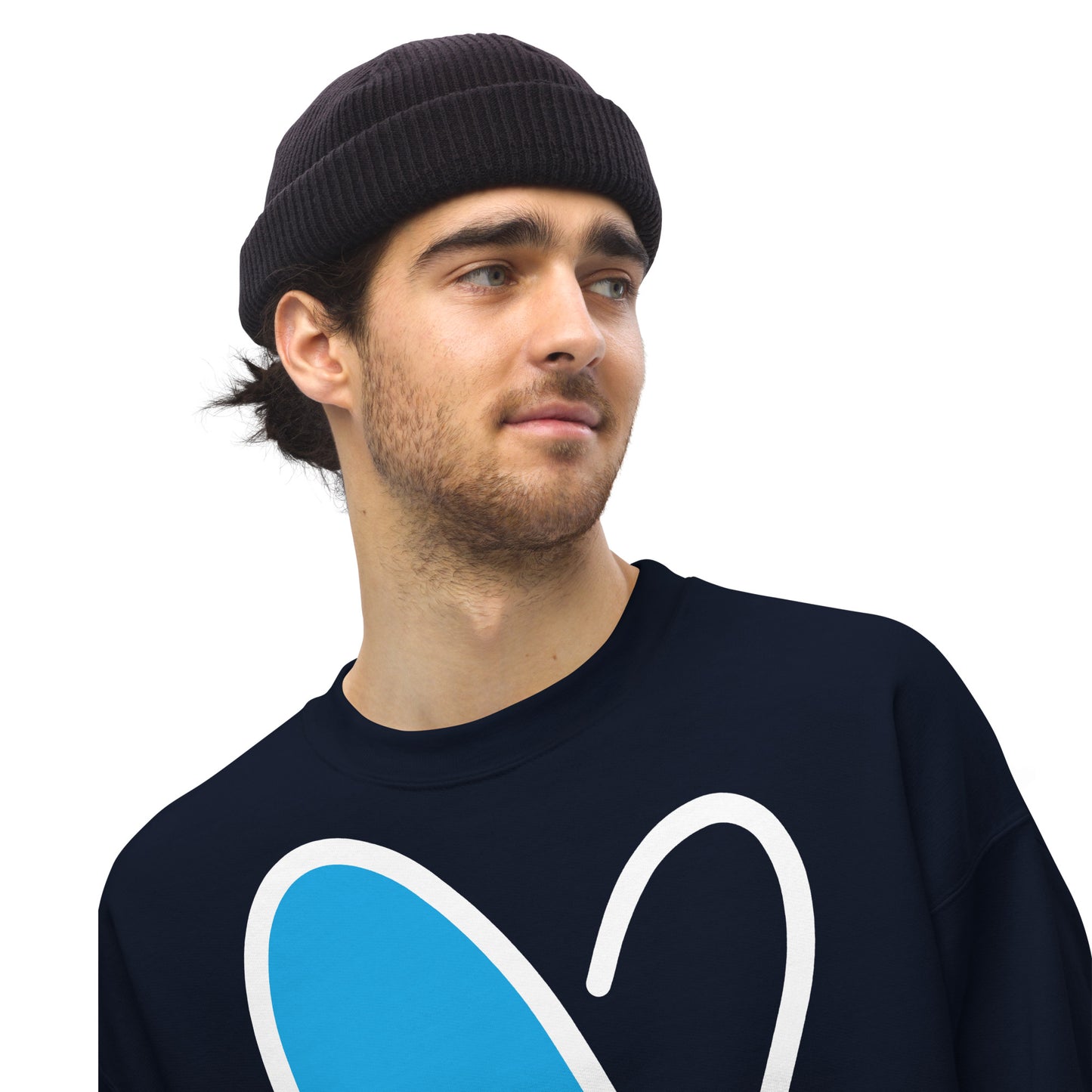 Abstract Flutter crewneck sweatshirt - adult