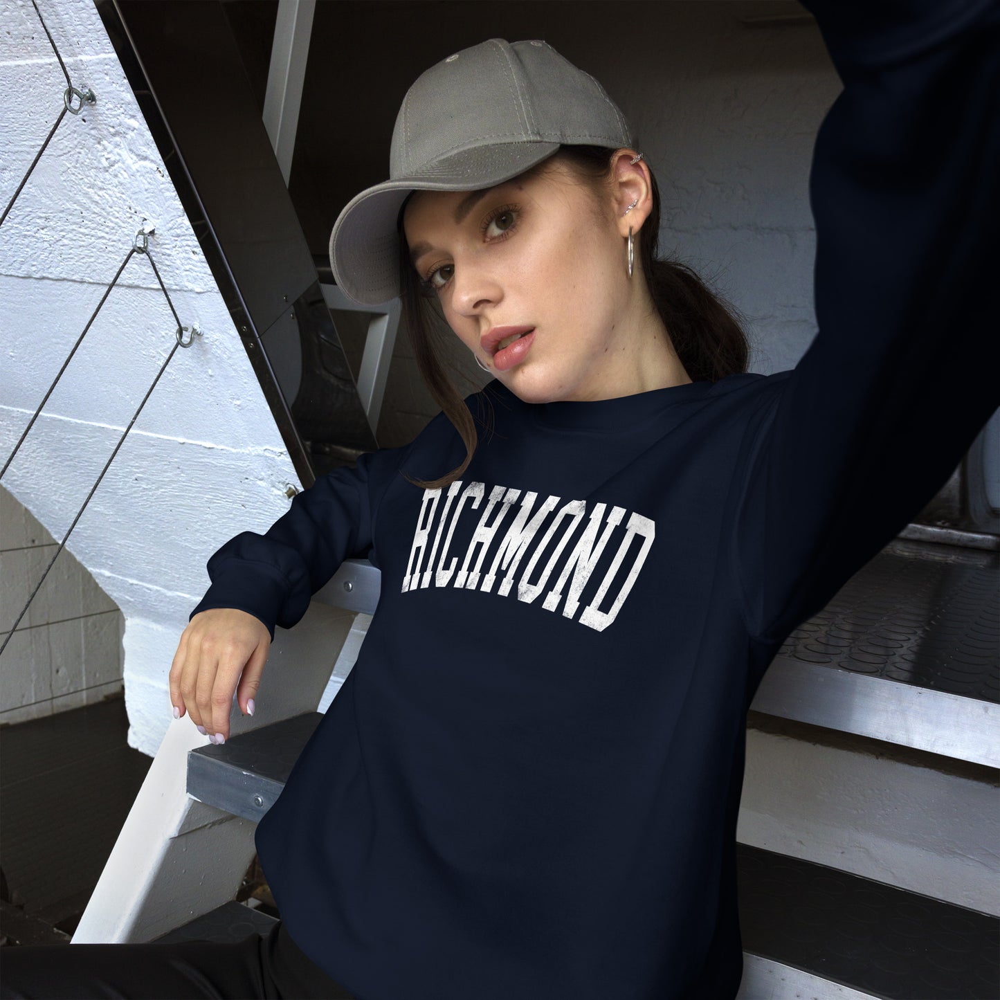 Collegiate Charm crewneck sweatshirt - adult