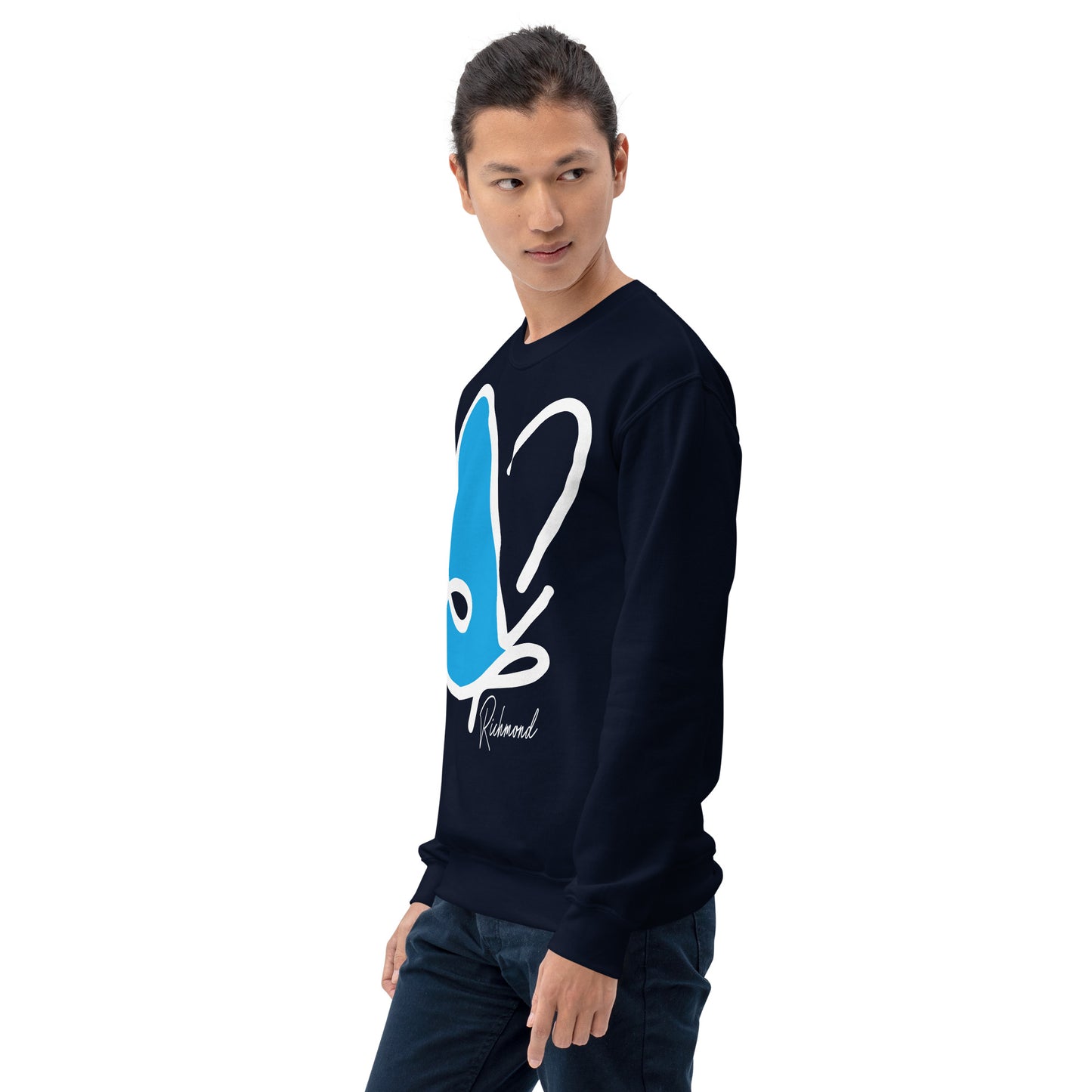Abstract Flutter crewneck sweatshirt - adult