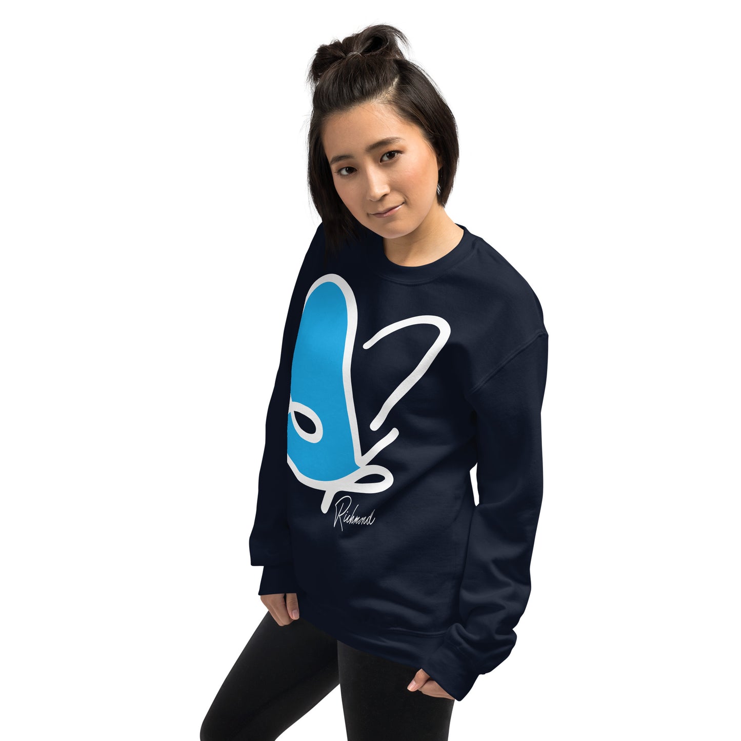 Abstract Flutter crewneck sweatshirt - adult