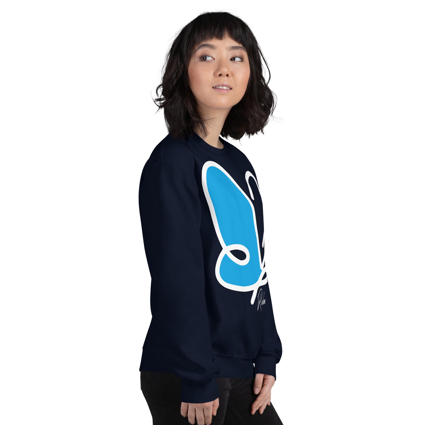 Abstract Flutter crewneck sweatshirt - adult
