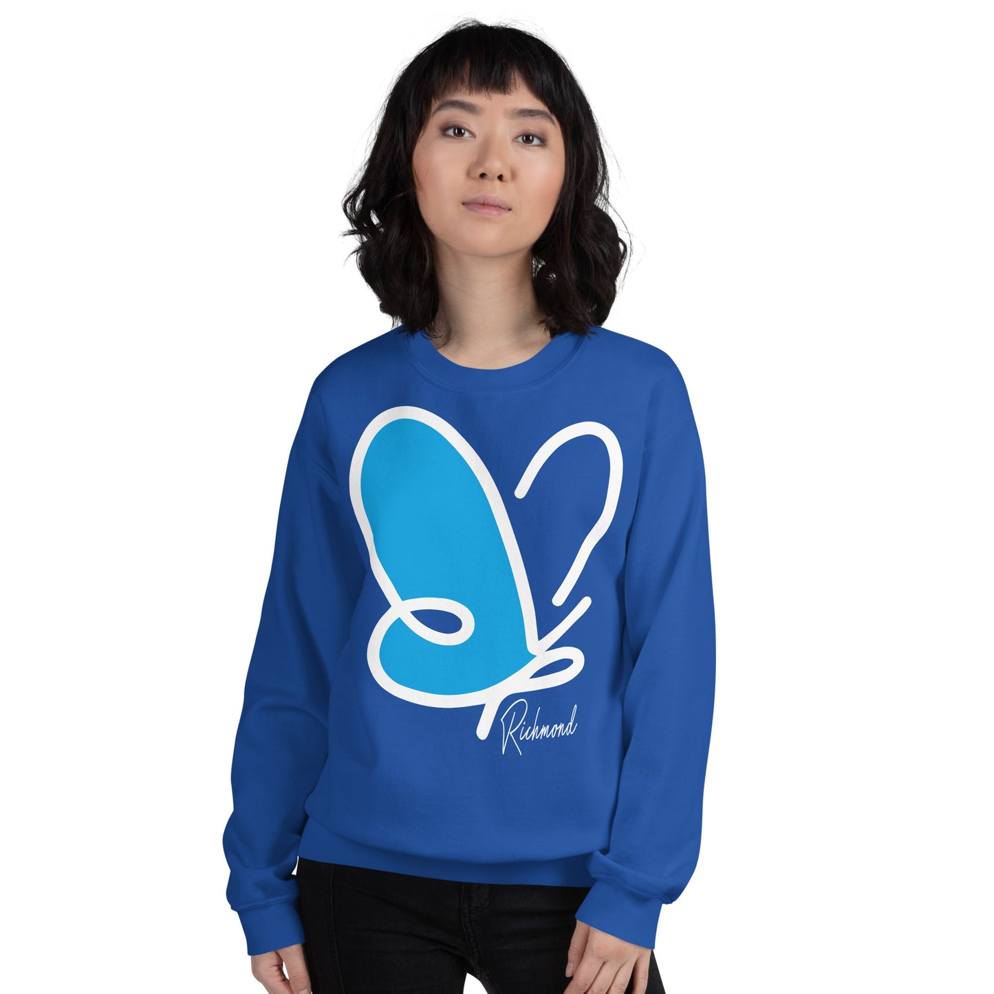 Abstract Flutter crewneck sweatshirt - adult