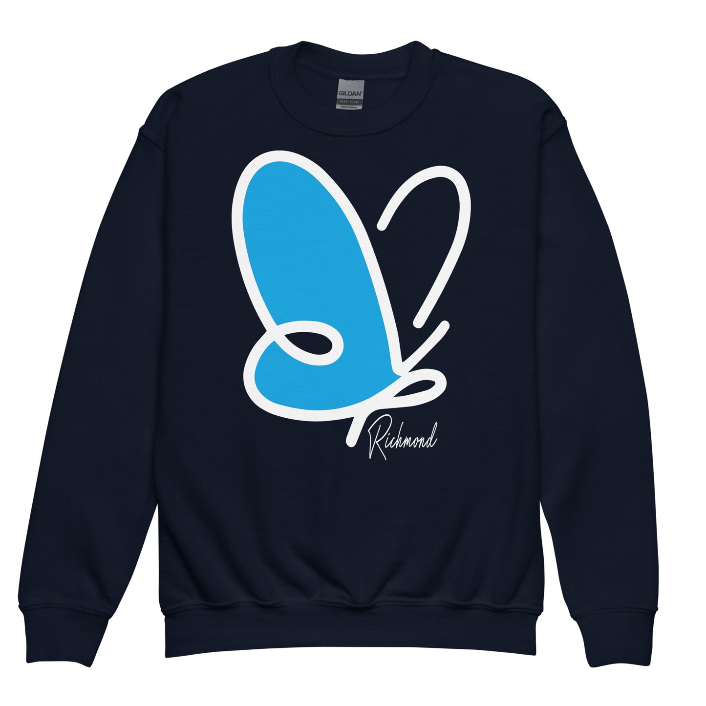 Abstract Flutter crewneck sweatshirt - youth