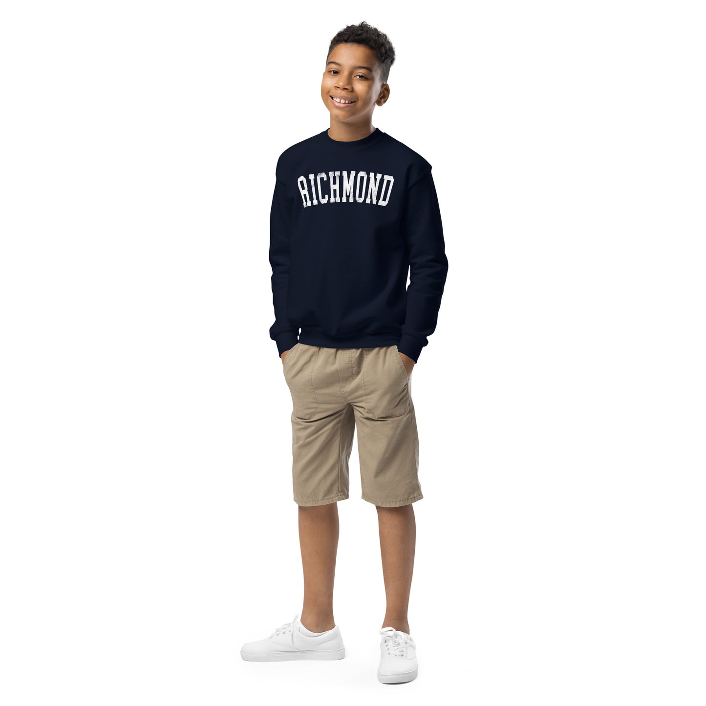 Collegiate Charm crewneck sweatshirt - youth
