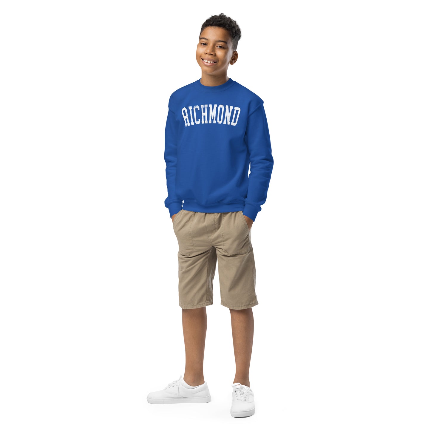 Collegiate Charm crewneck sweatshirt - youth
