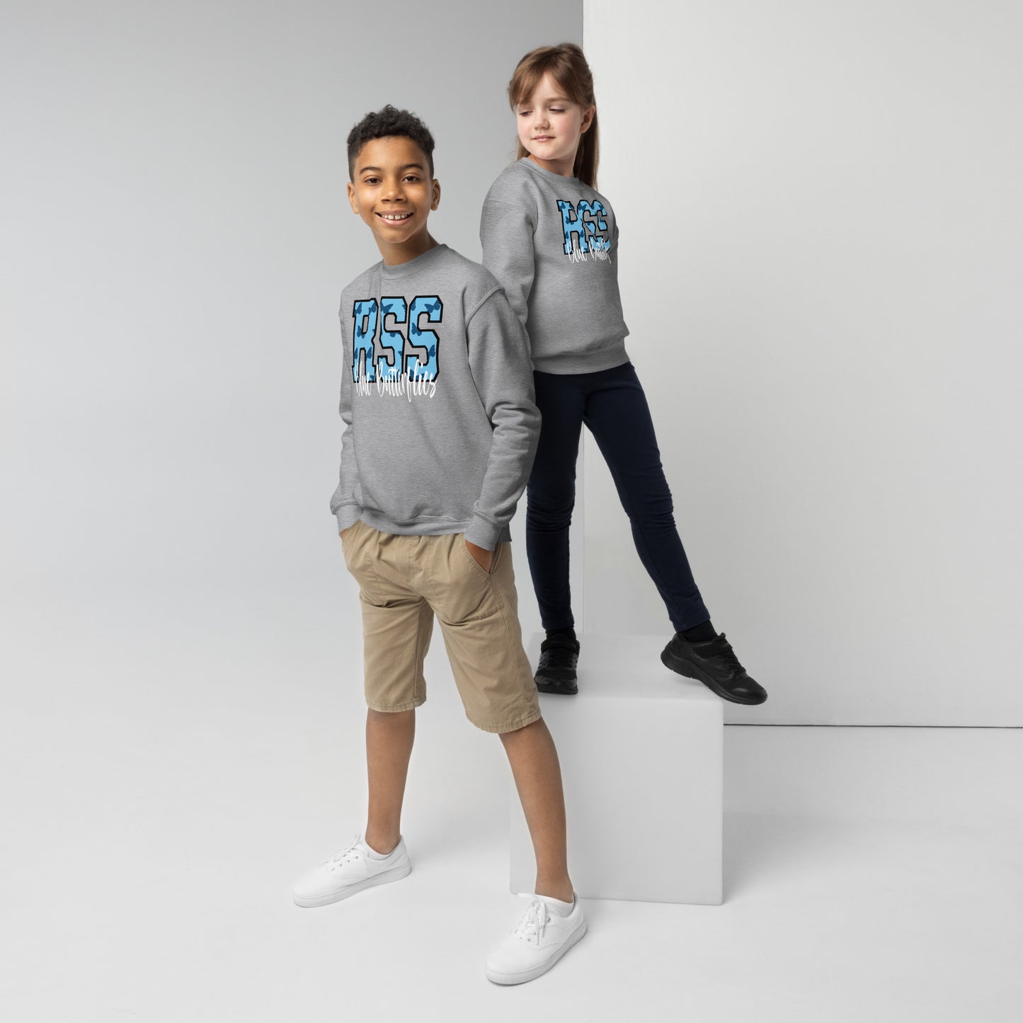 Butterfly Block Breeze crewneck sweatshirt - youth