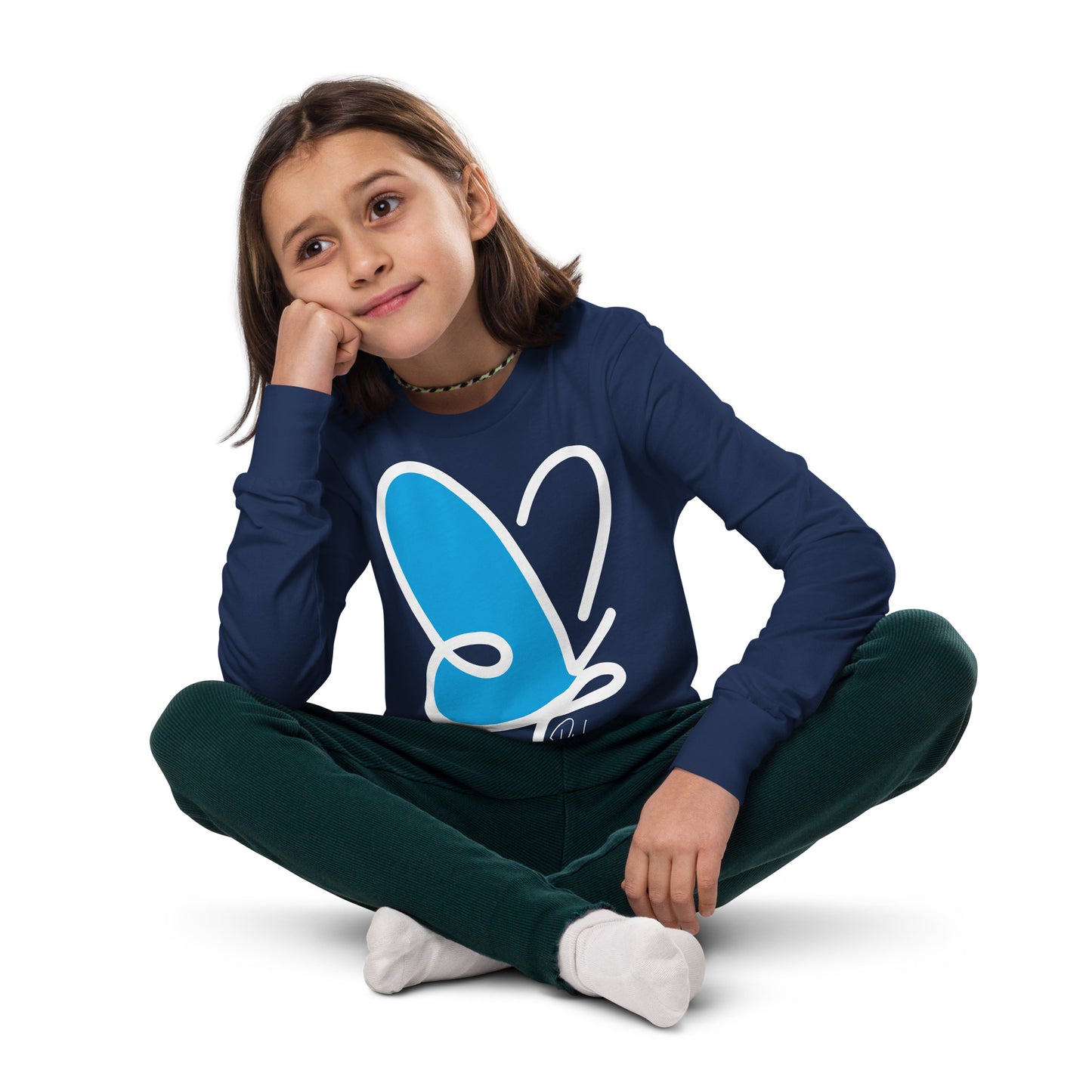 Abstract Flutter long sleeve t-shirt - youth