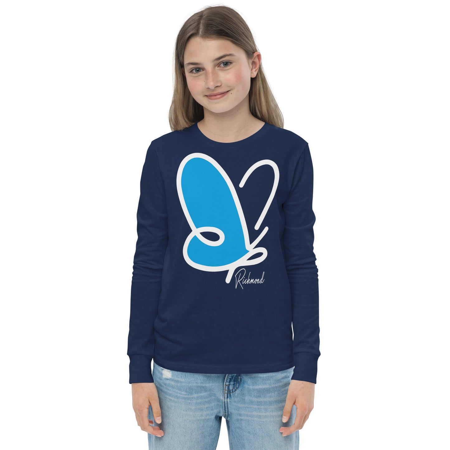 Abstract Flutter long sleeve t-shirt - youth