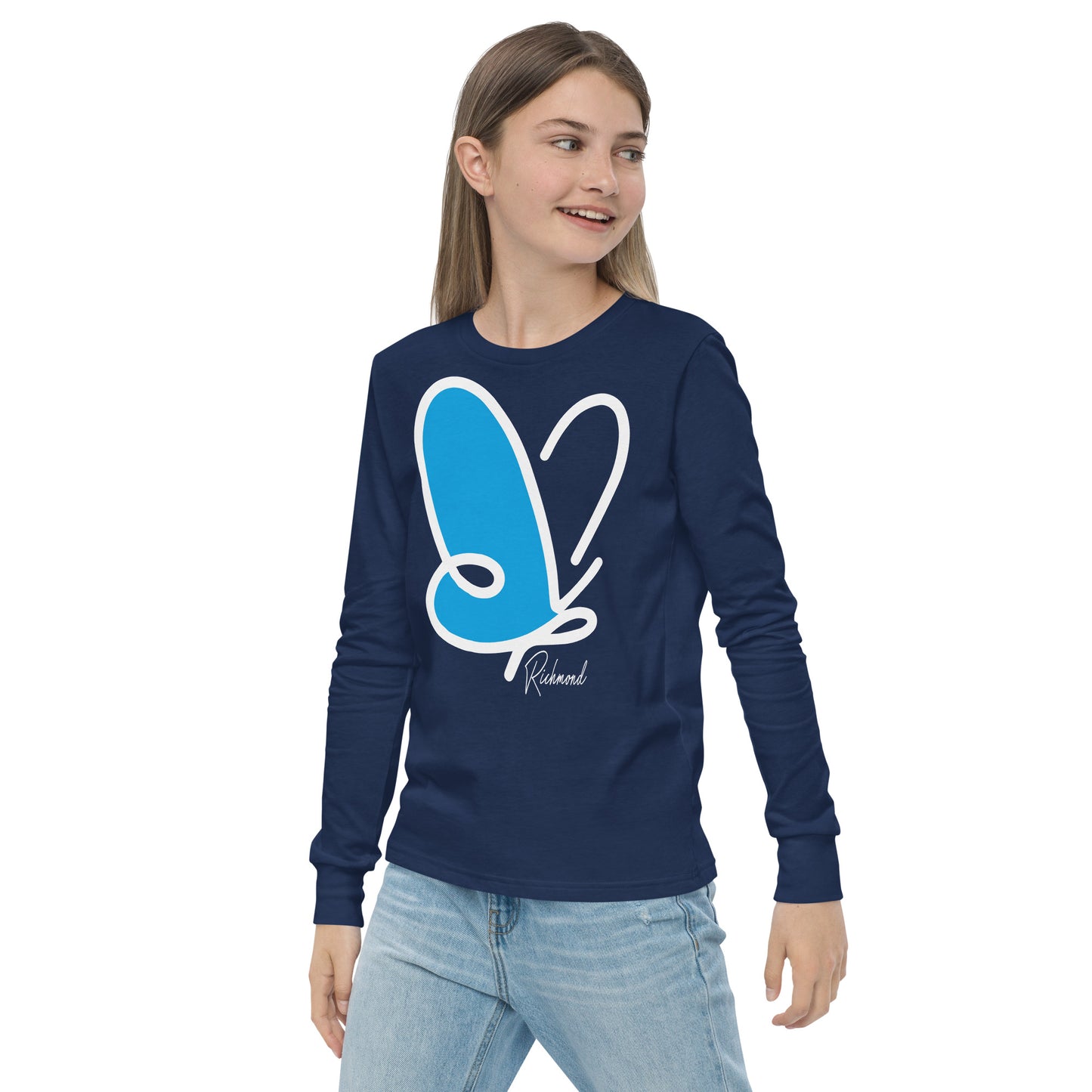 Abstract Flutter long sleeve t-shirt - youth