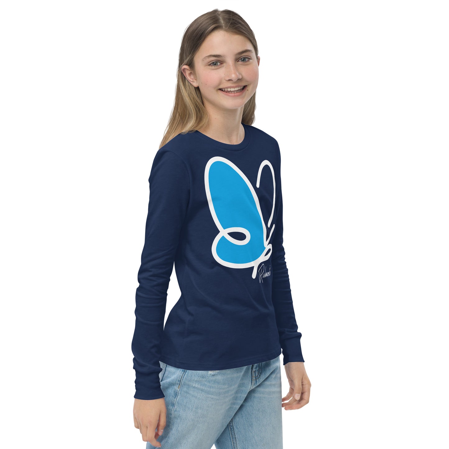 Abstract Flutter long sleeve t-shirt - youth