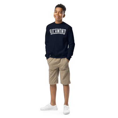 Collegiate Charm crewneck sweatshirt - youth