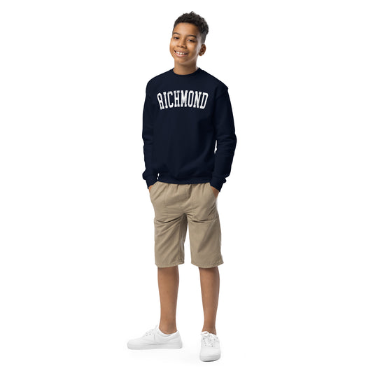 Collegiate Charm crewneck sweatshirt - youth