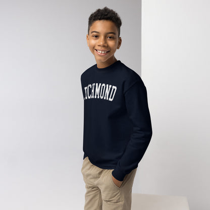 Collegiate Charm crewneck sweatshirt - youth
