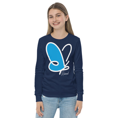 Abstract Flutter long sleeve t-shirt - youth