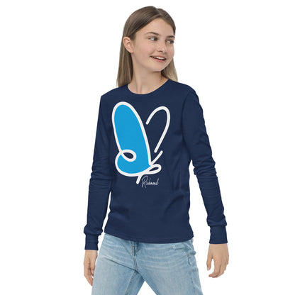 Abstract Flutter long sleeve t-shirt - youth
